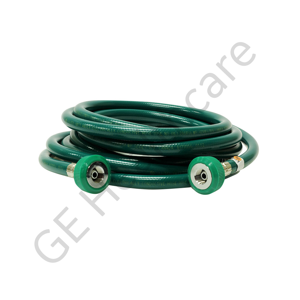 Hose Assembly O₂ Green 15ft BCG DISS Hit N-G