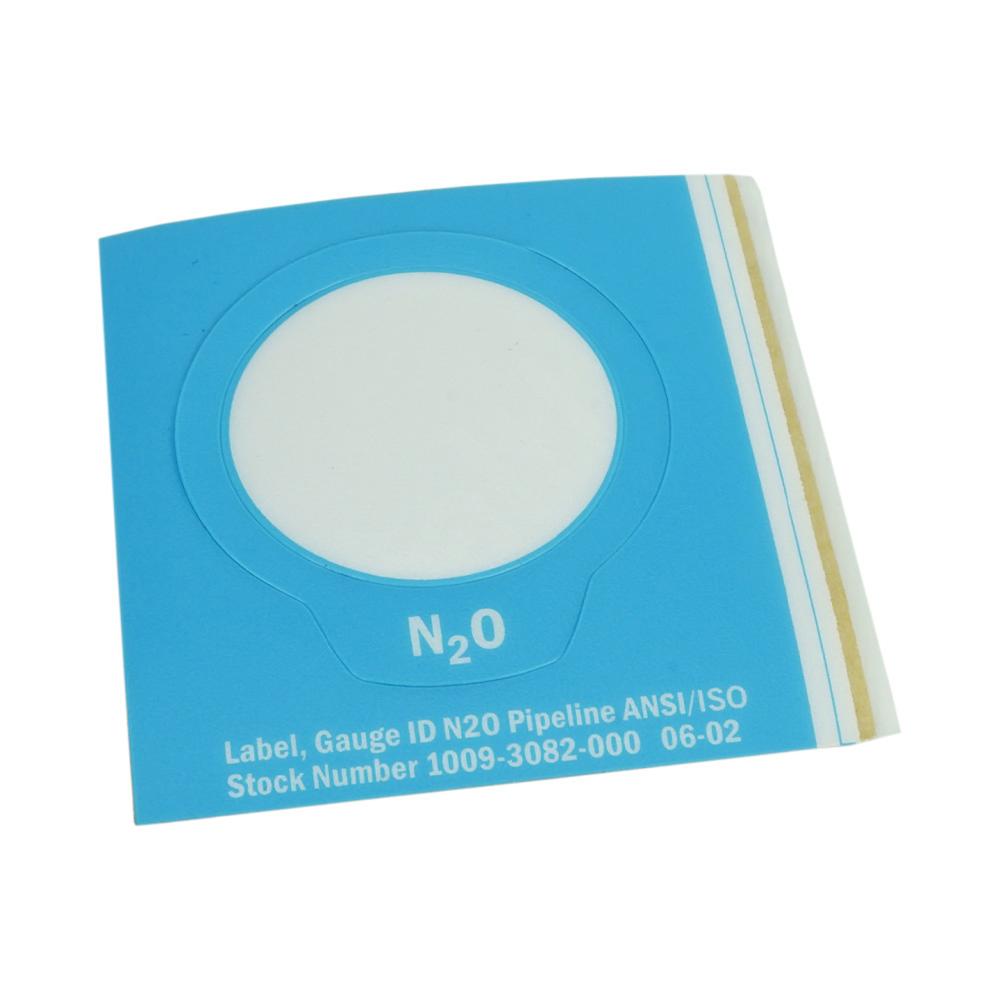 Label Gauge ID Blue/White N2O Pipeline ANSI/ISO Label Gauge ID Blue/White N2O Pipeline ANSI/ISO
