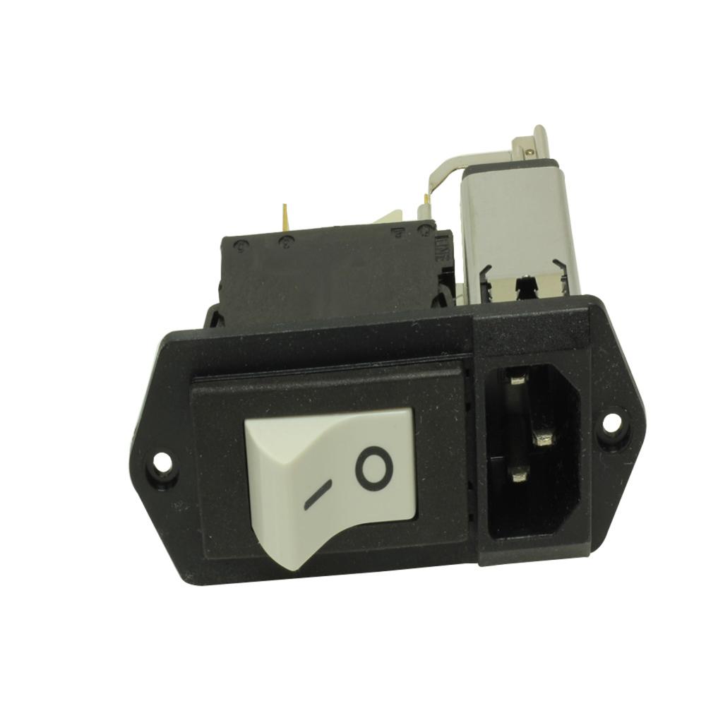 Switch Inlet AC with Line Breaker SW and Filter 15A 250V AC Switch Inlet AC with Line Breaker SW and Filter 15A 250V AC