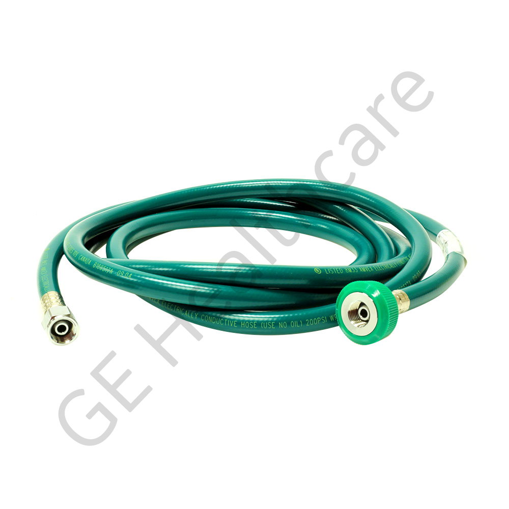 O₂ Hose Assembly - Green 3 Meter - DISS Hit N-G/DISS N-G BCG O₂ Hose Assembly - Green 3 Meter - DISS Hit N-G/DISS N-G BCG