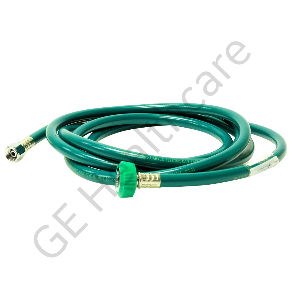O₂ Hose Assembly - Green 3 Meter - DISS Hit N-G/DISS N-G BCG O₂ Hose Assembly - Green 3 Meter - DISS Hit N-G/DISS N-G BCG