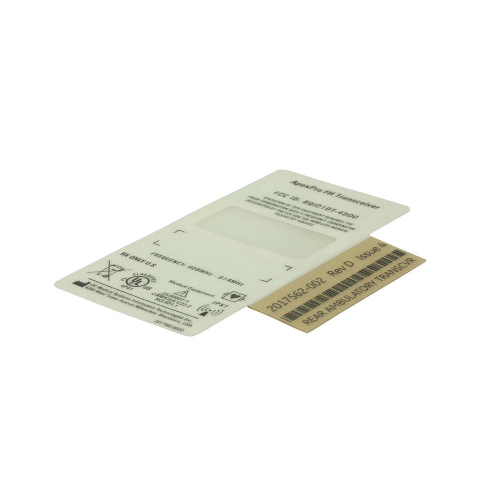 ApexPro FH Transceiver Rear Label ApexPro FH Transceiver Rear Label