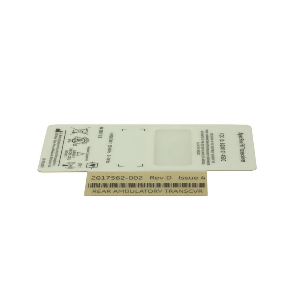 ApexPro FH Transceiver Rear Label ApexPro FH Transceiver Rear Label