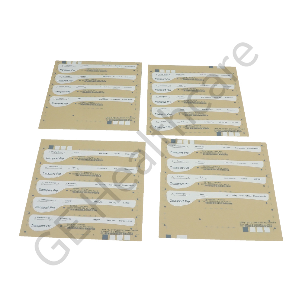 Label Kit Transport Pro v2 Front Label Kit Transport Pro v2 Front