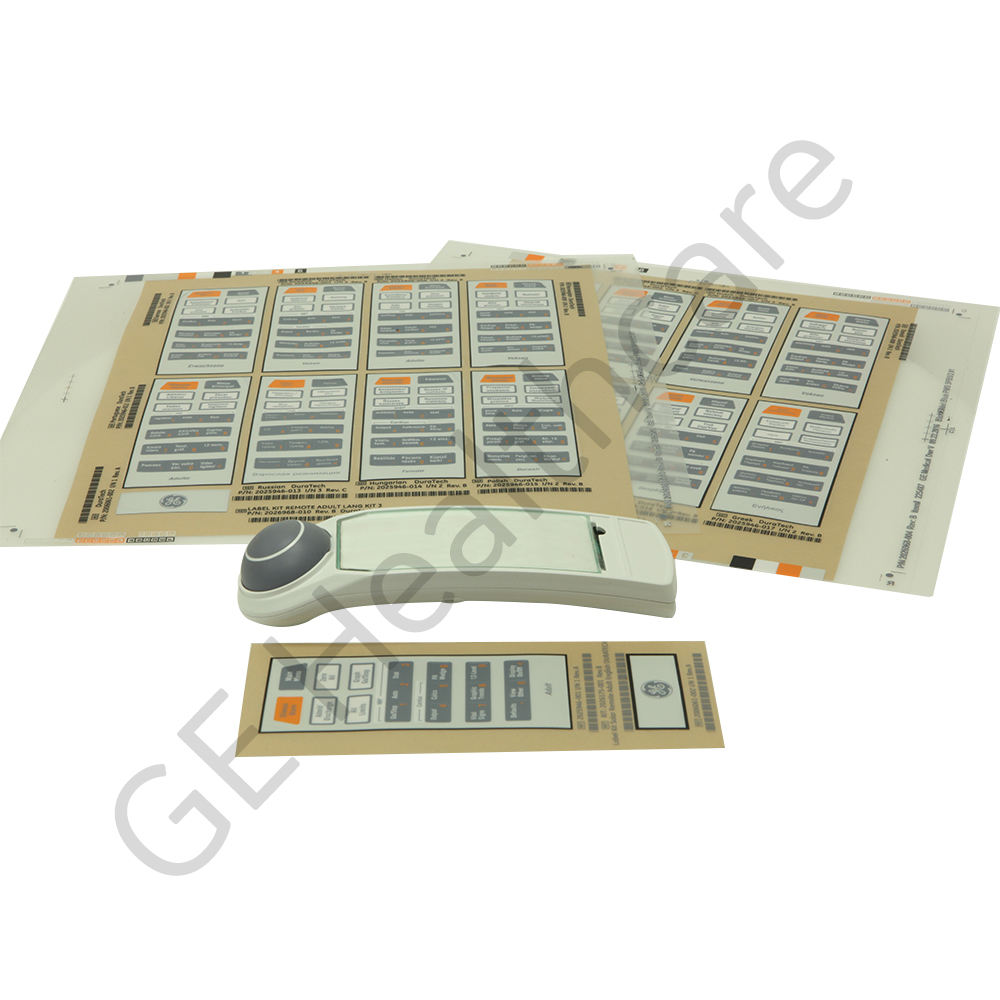 Kit Remote Adult with LANG Labels Kit Remote Adult with LANG Labels