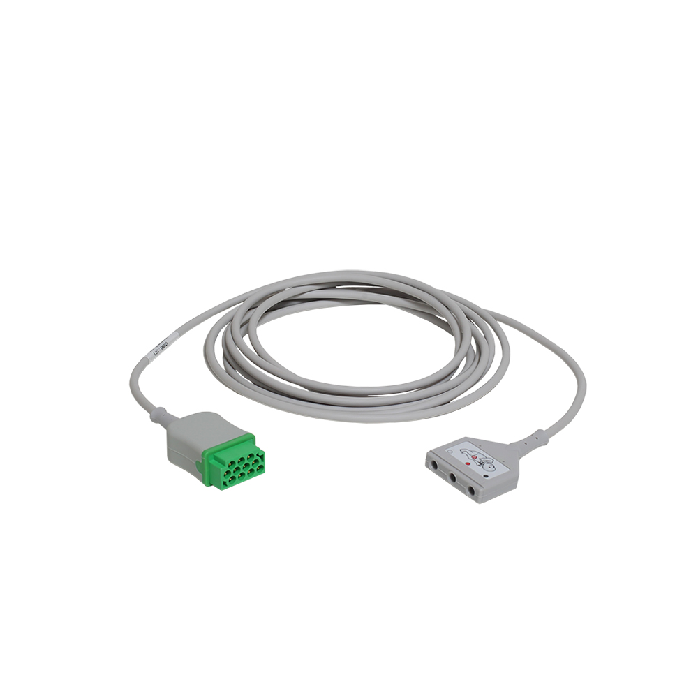 ECG Trunk Cable, Neonatal, DIN 3-Lead - AHA - 3.6 m/12 ft., 1/pack ECG Trunk Cable, Neonatal, DIN 3-Lead - AHA - 3.6 m/12 ft., 1/pack