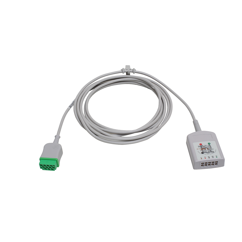 ECG Trunk Cable, 3/5-Lead with ESU Filter, AHA, 3.6 m/12 ft, 1/pack ECG Trunk Cable, 3/5-Lead with ESU Filter, AHA, 3.6 m/12 ft, 1/pack