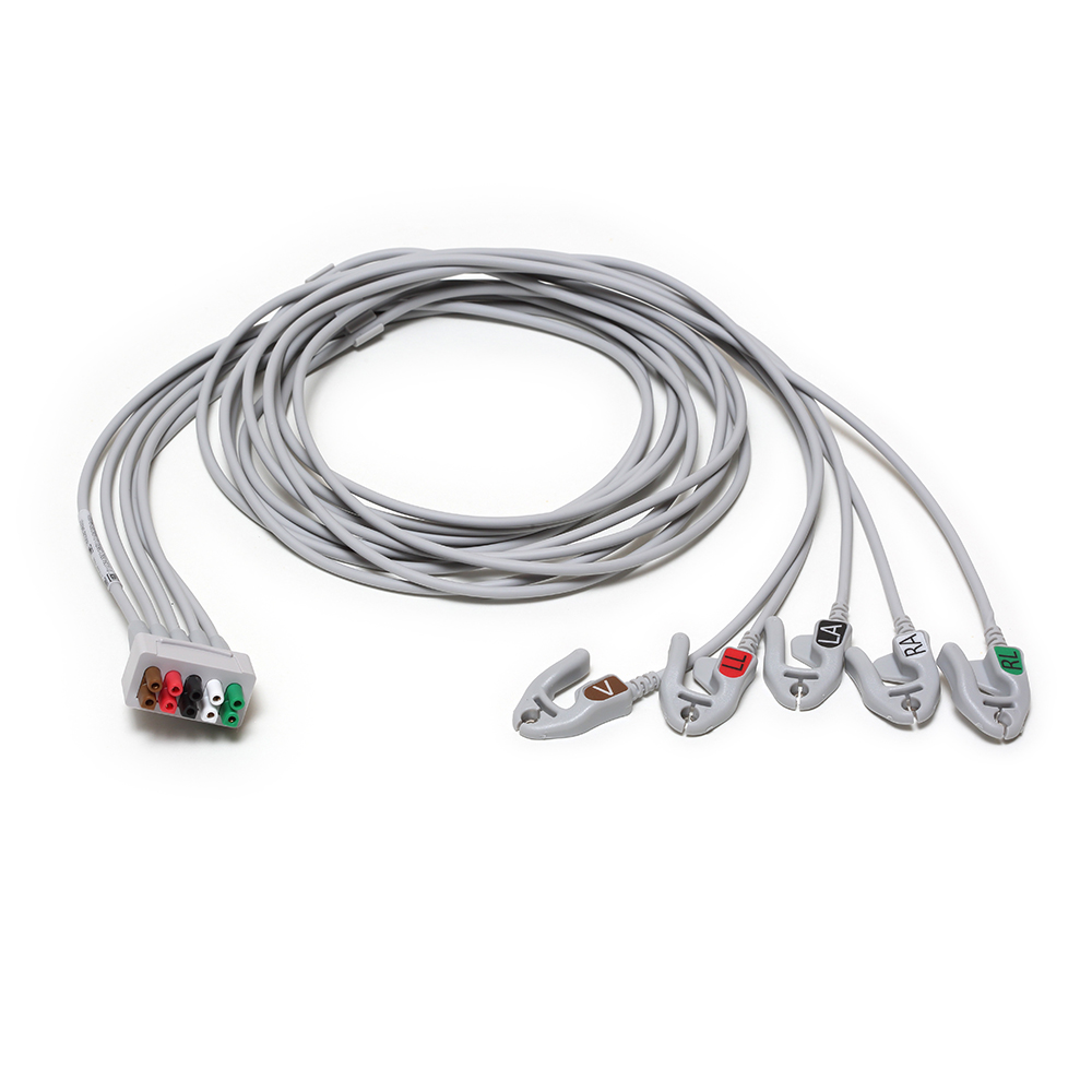 ECG Leadwire Set 5-Lead Grabber AHA, 130 cm (51 ECG Leadwire Set 5-Lead Grabber AHA, 130 cm (51