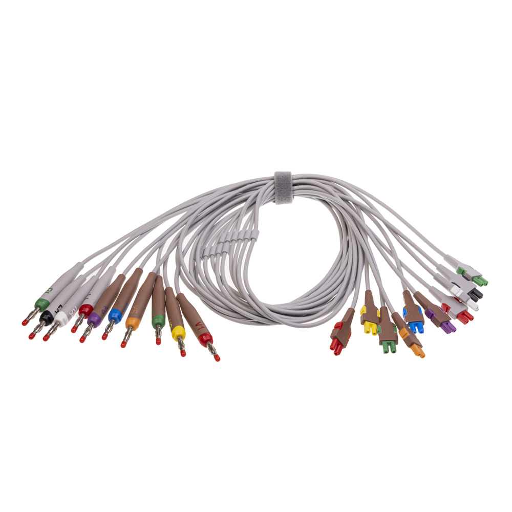 Lead Wire Set, Base 10, Banana, AHA For MAC LINK, 1/pack Lead Wire Set, Base 10, Banana, AHA For MAC LINK, 1/pack
