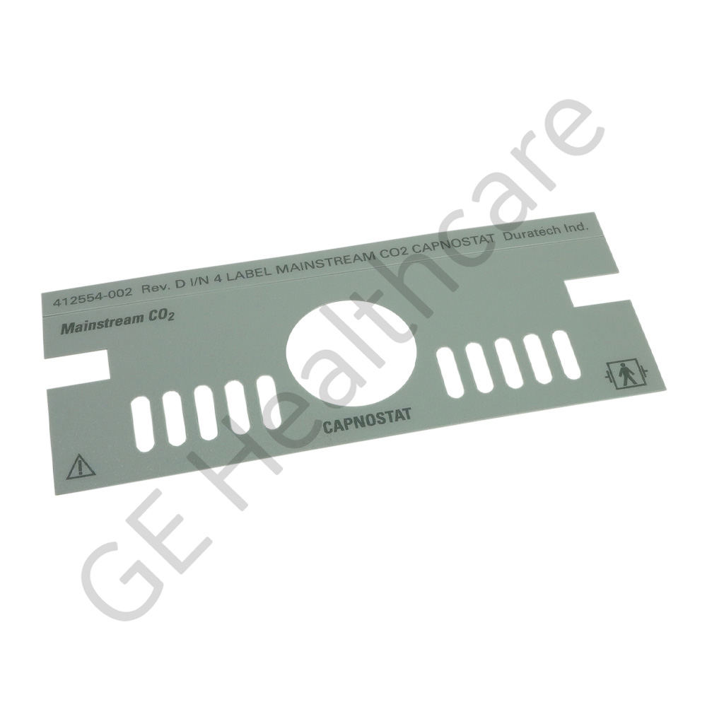 Label Mainstream Co2 Capnost Kit Overlay for Bezel Label Mainstream Co2 Capnost Kit Overlay for Bezel