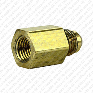 Hose-Fitted to Pipe Brass 9/16-18 M to 1/4 Pipe F Thread
