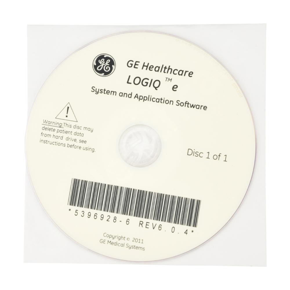 LOGIQ E R6.0.4 System and Application DVD LOGIQ E R6.0.4 System and Application DVD