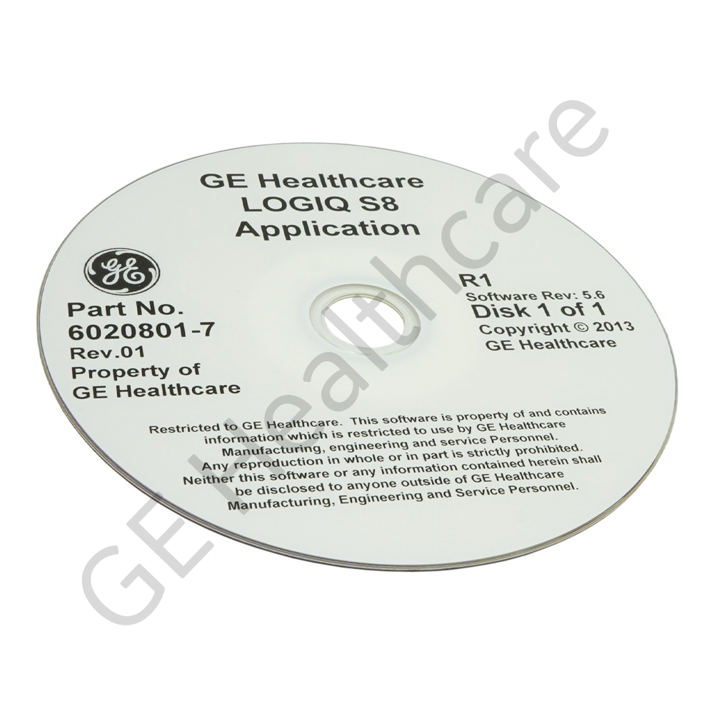 LOGIQ S8 Application Software 6020801-7 LOGIQ S8 Application Software 6020801-7