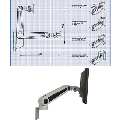 Mavig Lift 05 Spring Suspension Arm for LCD Monitor Mavig Lift 05 Spring Suspension Arm for LCD Monitor