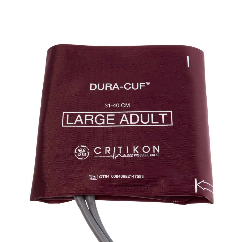 DURA-CUF Large Adult Blood Pressure Cuff, 2 Tubes DINACLICK (5/box) DURA-CUF Large Adult Blood Pressure Cuff, 2 Tubes DINACLICK (5/box)