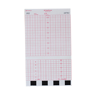 GE Fetal Chart Paper, 50-210 BPM Scaling (40/box)