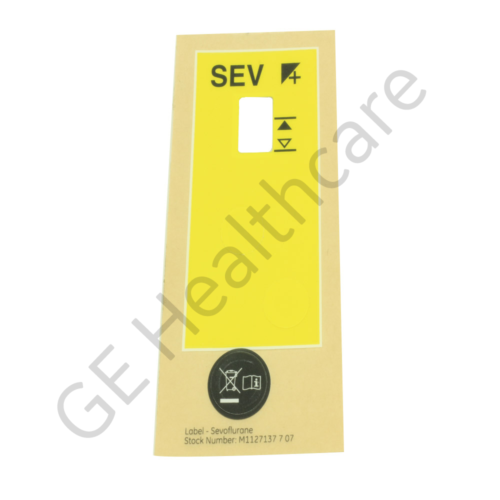 Sticker Label Sevoflurane with Icon
